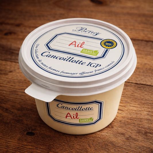 Cancoillotte Artisanale IGP à l'Ail rose