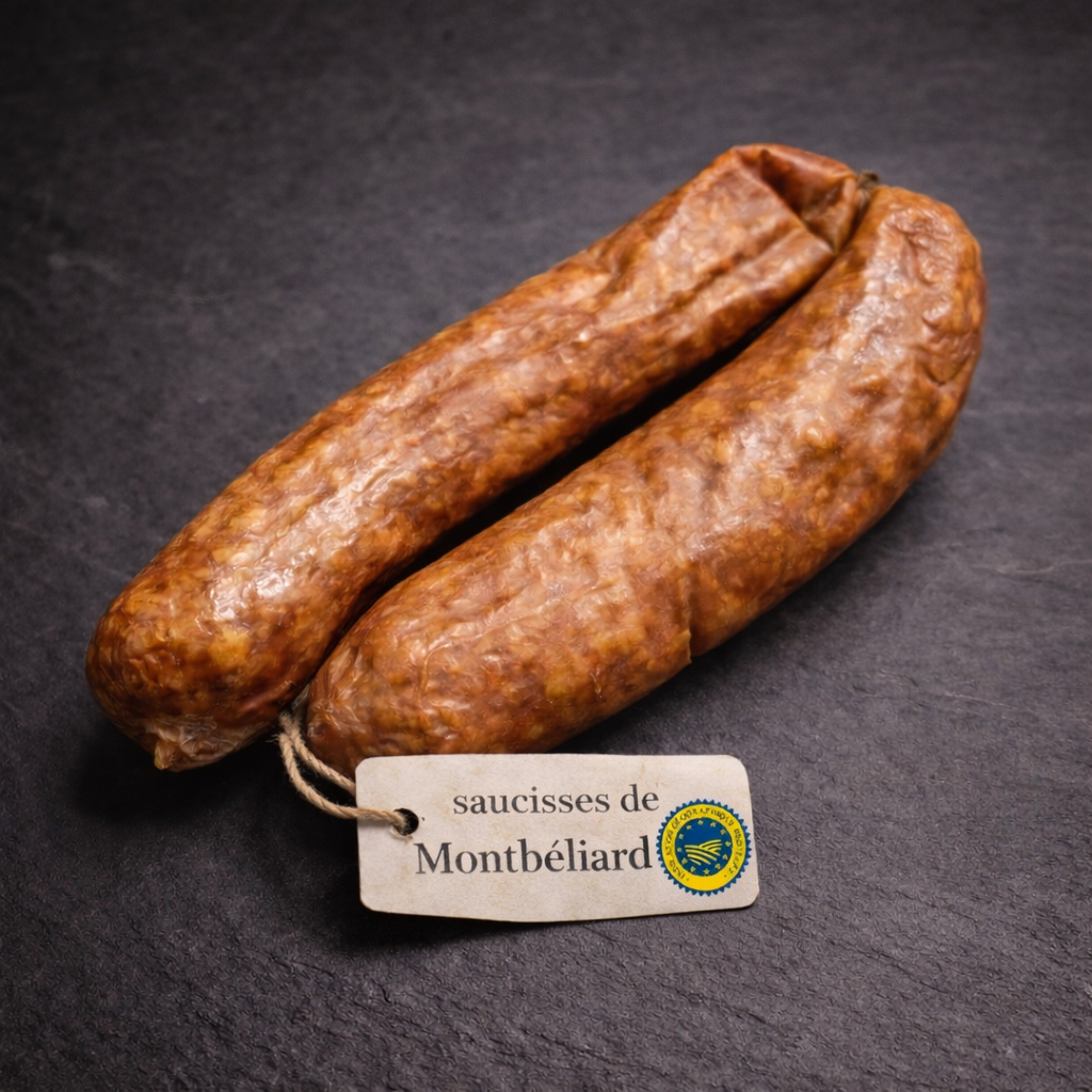 Saucisse de Montbéliard IGP paquet de deux pièces